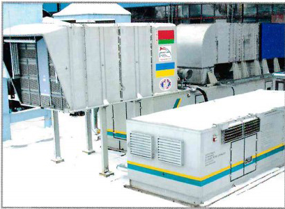 EAPS air filtration system in sandstorm environment